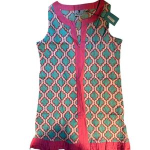 Malabar Bay Colorful Geometric Pattern Summer Dress